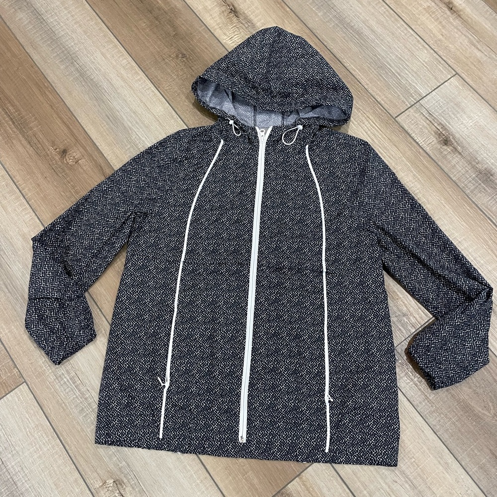 Talbots Jacket T by Talbots Black and White Jacket S Wind Jacket Rain Jacket